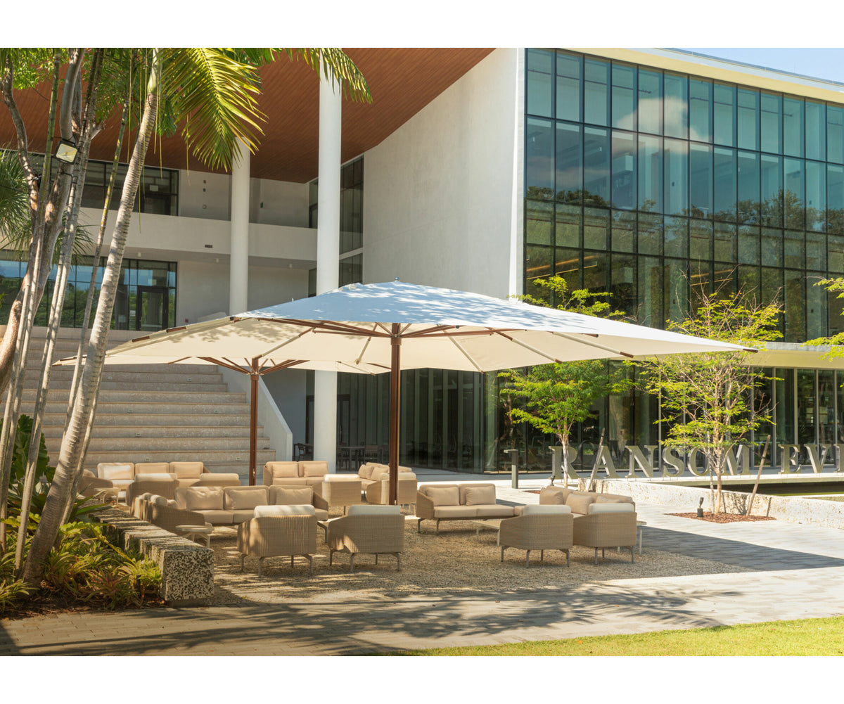 Durable commercial outdoor shade umbrella by TUUCI Ocean Master Mega Max – Casa Design Group