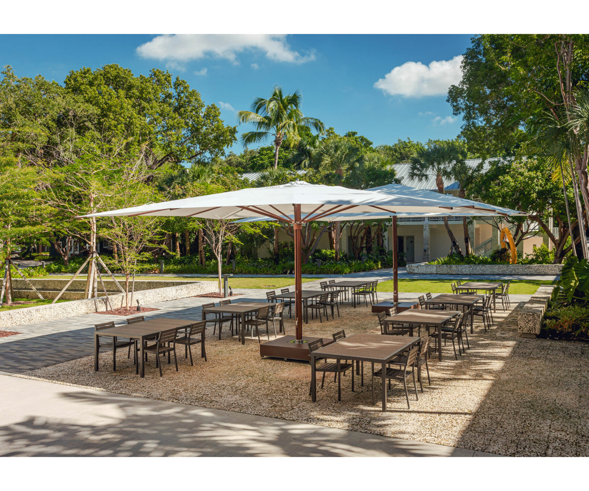 Durable commercial outdoor shade umbrella by TUUCI Ocean Master Mega Max – Casa Design Group