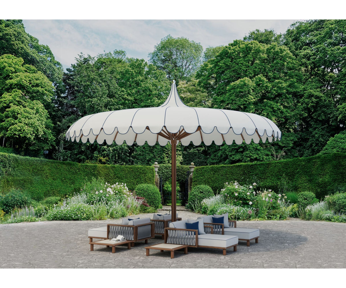 High-wind resistant luxury parasol Ocean Master Voilare by Tuuci – Casa Design Group