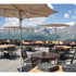 Contemporary Tuuci Ocean Master Zero Horizon outdoor parasol Casa Design Group
