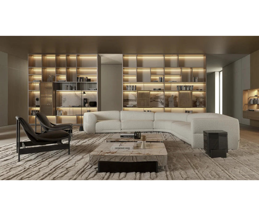 Odile hexagonal coffee table by Molteni&C designed by Christophe Delcourt.