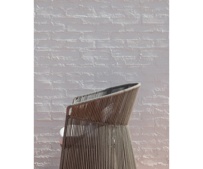 Timeless Ola Metal Rod Outdoor Dining Armchair by Potocco | Casa Design Group