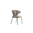 Contemporary Ola Hand-woven Outdoor Dining Side Chair by Potocco | Casa Design Group
