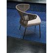 Contemporary Ola Hand-woven Outdoor Dining Side Chair by Potocco | Casa Design Group