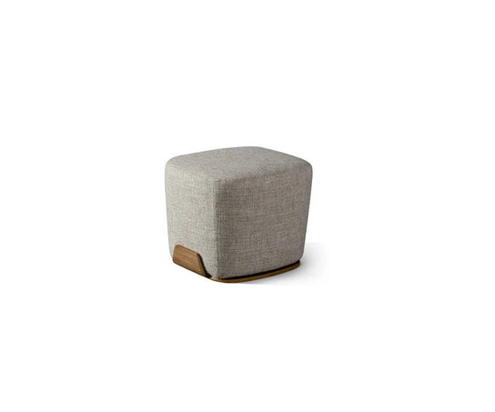 Olos elegant upholstered pouf by Mauro Lipparini | Casa Design Group