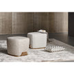 Olos elegant upholstered pouf by Mauro Lipparini | Casa Design Group
