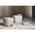 Olos elegant upholstered pouf by Mauro Lipparini | Casa Design Group