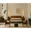 Omar Nightstand by Meridiani with sculptural triangular design and marble top Casa Design Group