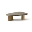 Onda High Coffee Table by Alexandra with an organic lacquered top and sculptural steel bases.