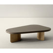 Onda High Coffee Table by Alexandra with an organic lacquered top and sculptural steel bases.