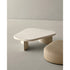 Onda High Coffee Table by Alexandra with an organic lacquered top and sculptural steel bases.