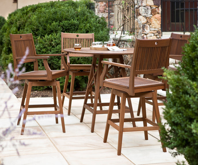 Opal Swivel Hi Dining Armchair | Jensen Outdoor