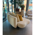 High End Curved Cream Organix Outdoor Lounge Sectional by Royal Botania Casa Design Group Boston 