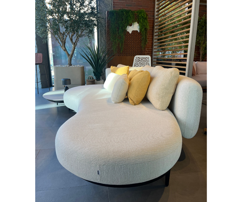 High End Curved Cream Organix Outdoor Lounge Sectional by Royal Botania Casa Design Group Boston 