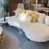 High End Curved Cream Organix Outdoor Lounge Sectional by Royal Botania Casa Design Group Boston 