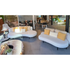 High End Curved Cream Organix Outdoor Lounge Sectional by Royal Botania Casa Design Group Boston 
