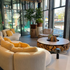 High End Curved Cream Organix Outdoor Lounge Sectional by Royal Botania Casa Design Group Boston 