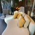 High End Curved Cream Organix Outdoor Lounge Sectional by Royal Botania Casa Design Group Boston 