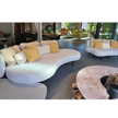 High End Curved Cream Organix Outdoor Lounge Sectional by Royal Botania Casa Design Group Boston 