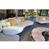 High End Curved Cream Organix Outdoor Lounge Sectional by Royal Botania Casa Design Group Boston 