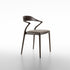 Ori Dining Chair with curved solid wood backrest, integrated armrests and woven cord or upholstered seat by Rimadesio | Casa Design Group