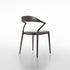 Ori Dining Chair with curved solid wood backrest, integrated armrests and woven cord or upholstered seat by Rimadesio | Casa Design Group