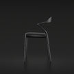 Ori Dining Chair with curved solid wood backrest, integrated armrests and woven cord or upholstered seat by Rimadesio | Casa Design Group