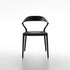 Ori Dining Chair with curved solid wood backrest, integrated armrests and woven cord or upholstered seat by Rimadesio | Casa Design Group