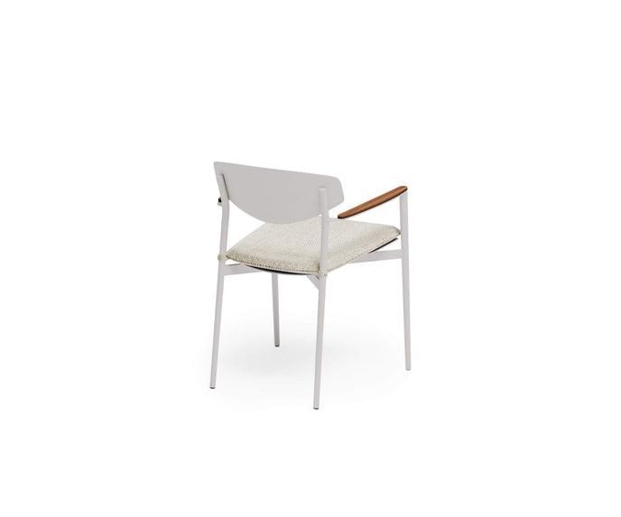 Luxury Origami Dining Chair by Atmosphera with Teak Armrests Casa Design Group