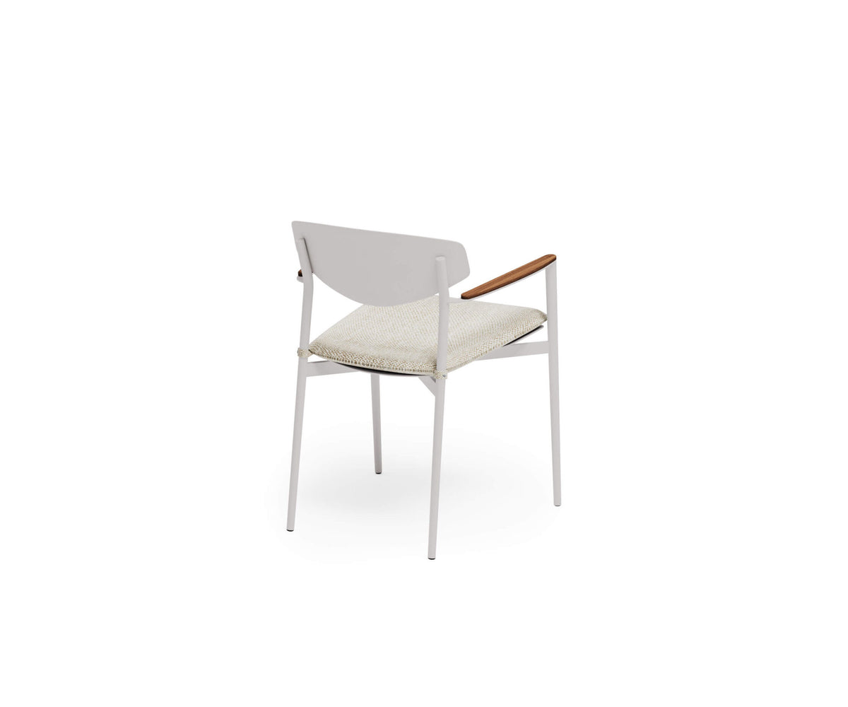 Luxury Origami Dining Chair by Atmosphera with Teak Armrests Casa Design Group