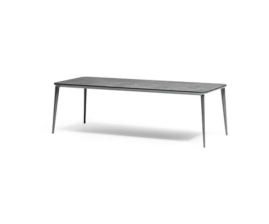 Modern Origami Outdoor Dining Table with Gres Top Casa Design Group