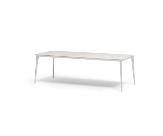 Modern Origami Outdoor Dining Table with Gres Top Casa Design Group
