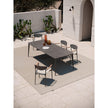 Modern Origami Outdoor Dining Table with Gres Top Casa Design Group
