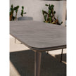 Modern Origami Outdoor Dining Table with Gres Top Casa Design Group