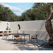 Modern Origami Outdoor Dining Table with Gres Top Casa Design Group