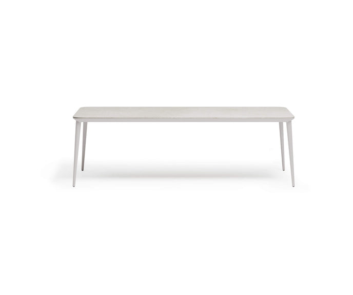 Modern Origami Outdoor Dining Table with Gres Top Casa Design Group
