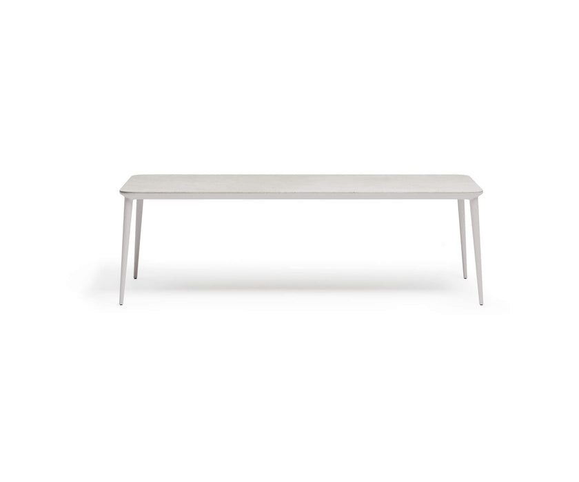 Modern Origami Outdoor Dining Table with Gres Top Casa Design Group