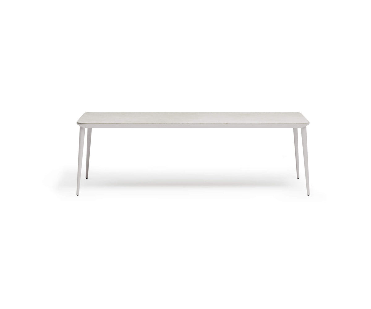Modern Origami Outdoor Dining Table with Gres Top Casa Design Group