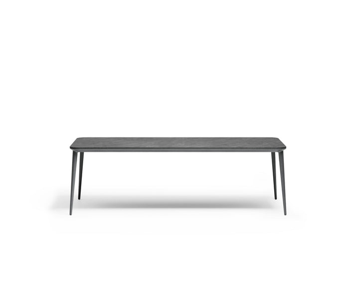 Modern Origami Outdoor Dining Table with Gres Top Casa Design Group