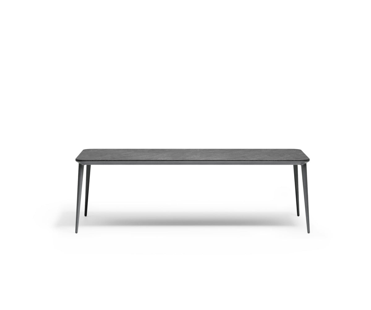 Modern Origami Outdoor Dining Table with Gres Top Casa Design Group