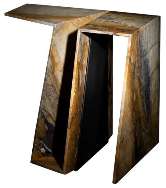 High End Origami Side Table by Henge Casa Design Group