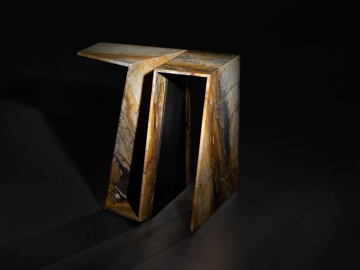 High End Origami Side Table by Henge Casa Design Group