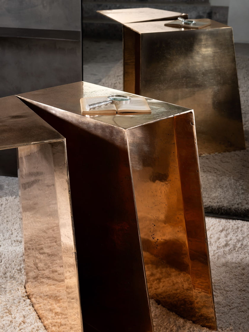 High End Origami Side Table by Henge Casa Design Group