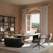 Oscar Contemporary Desk with Integrated Side Cabinet by CPRN Homood | Casa Design Group