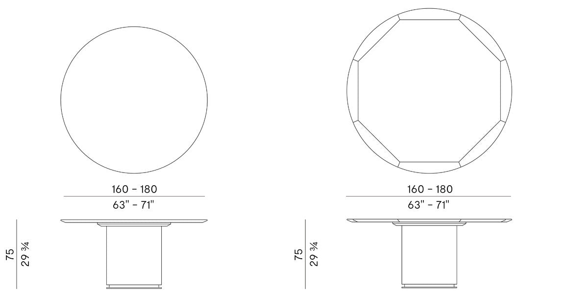 High End Anfora Otab Table by Potocco Casa Design Group
