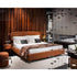 Otto multifunctional pouf with hidden swivel table by Giorgetti | Casa Design Group