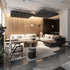 Otto multifunctional pouf with hidden swivel table by Giorgetti | Casa Design Group