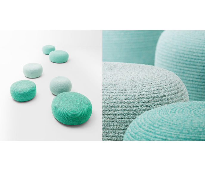 Luxury Otto Outdoor Pouf by Paola Lenti for Modern Outdoor Spaces Casa Design Group