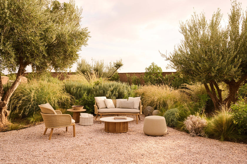 Otto sculptural outdoor coffee table by Marc Merckx for Tribù | Casa Design Group