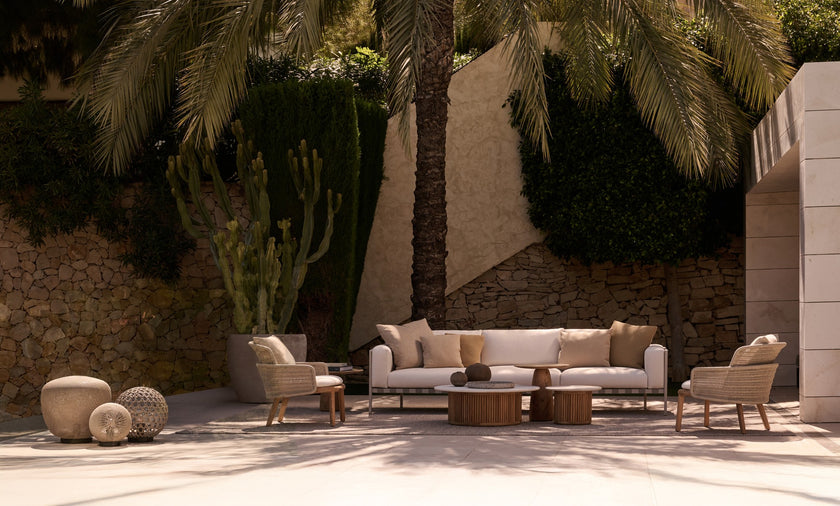 Otto sculptural outdoor coffee table by Marc Merckx for Tribù | Casa Design Group